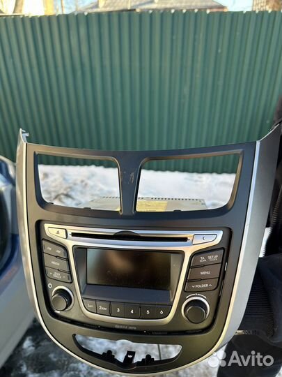 Штатная магнитола на hyundai solaris