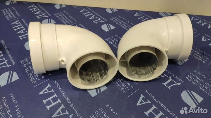 Соединитель 90 градусов для вытяжной трубы