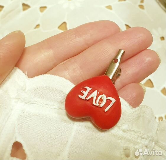 Прищепка сердечко love