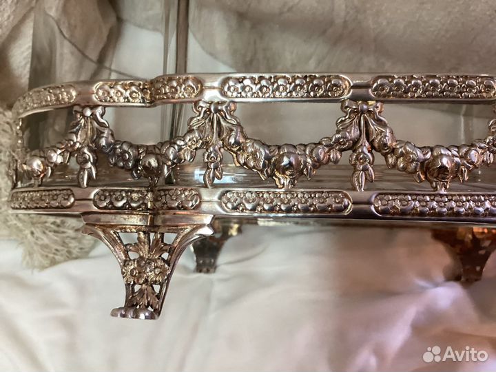 Антикварная ваза с серебром (800) Португалия