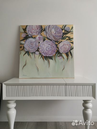 Картина с золотой поталью 