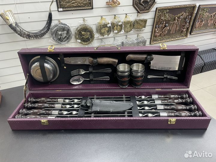 Шашлычный набор Булат ложка вилка