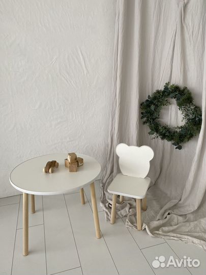 Детский стол и стул набор новый