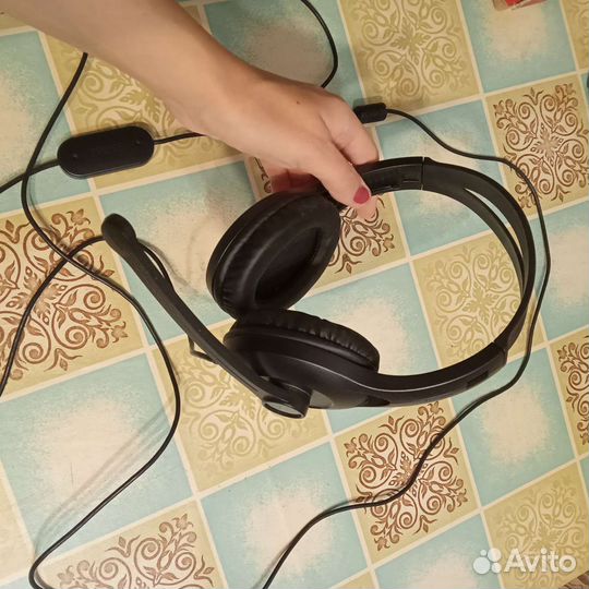 Наушники с микрофоном, USB