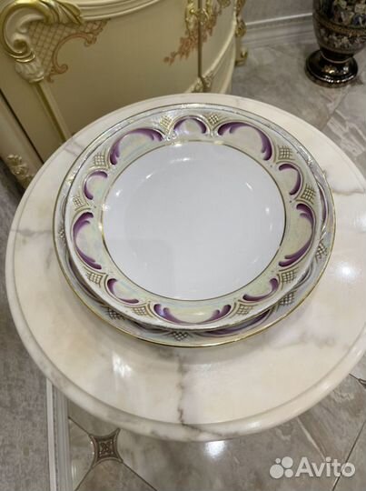 Блюдо большое круглое и овальное