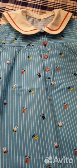 Детские вещи хб платье 122 и песочники
