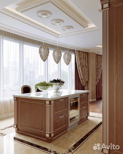 Кухня с островом