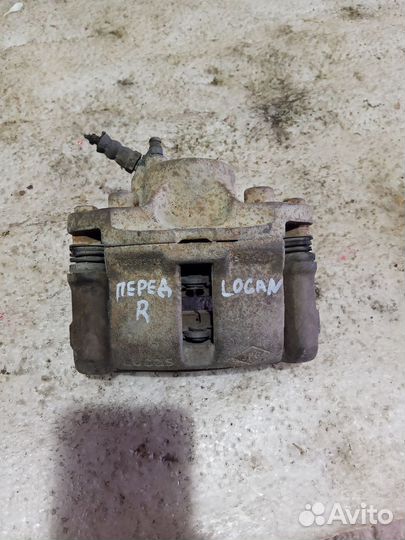 Суппорт тормозной передний правый renault logan 1
