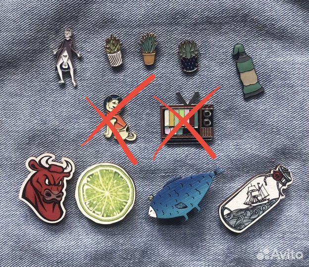 Значки, броши