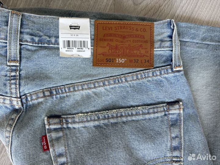 Джинсы Levi’s 501 Selvedge 150th 32x34 Оригинал