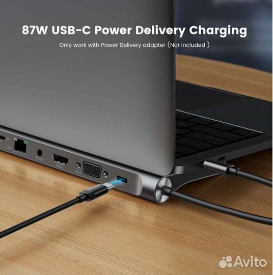 Хаб Type-C USB Концентратор 11 в 1