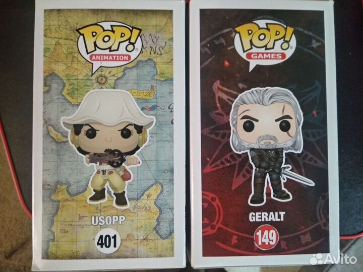 Funco pop usopp, geralt