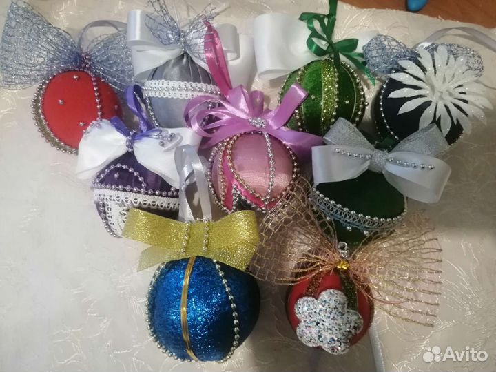 Новогодние шары ручной работы