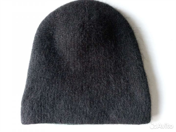 Шапка бини двухсторонняя из ангоры