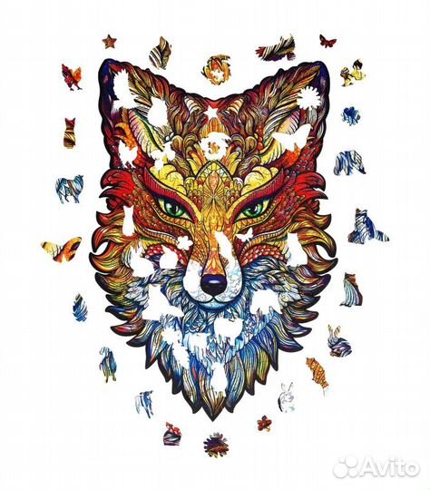 Фигурный пазл Unidragon, Огненная Лиса, размер Sma