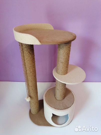 Домик с когтеточкой для кошек