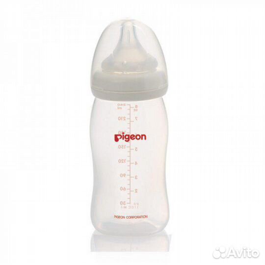 Новая Бутылочка Pigeon 160ml, 240ml пластик,стекло