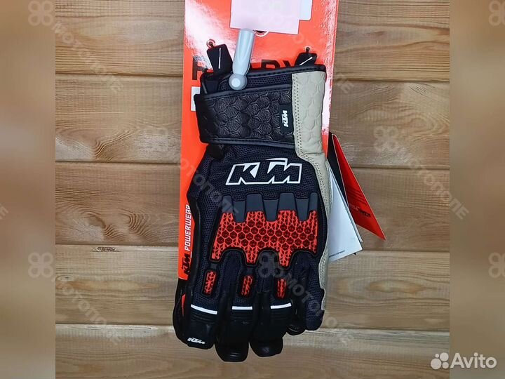 Перчатки ADV R, ктм (чёрный-оранжевый)