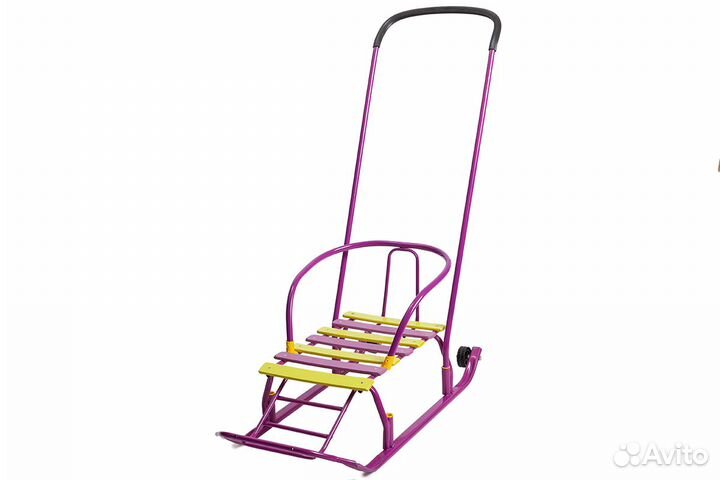 Санки детские металлические, Galaxy - Мишутка 1 с