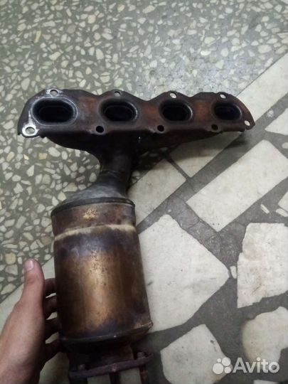 Выпускной коллектор на volkswagen Polo