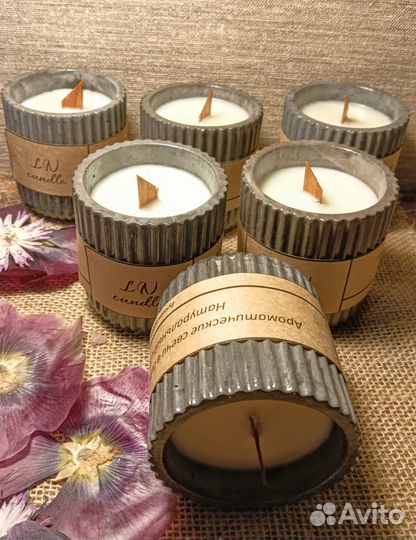 Ароматическая свеча ручной работы