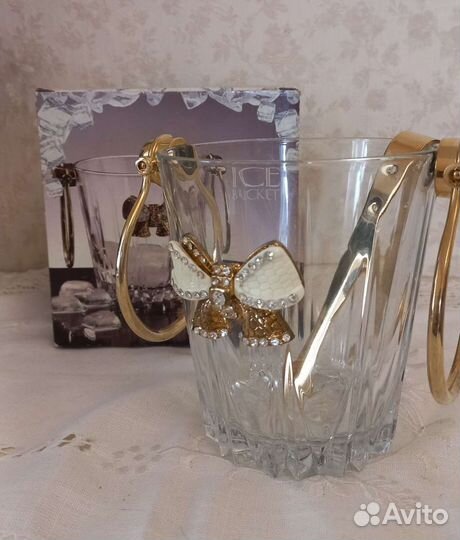 Ведерко для льда с стразами новое