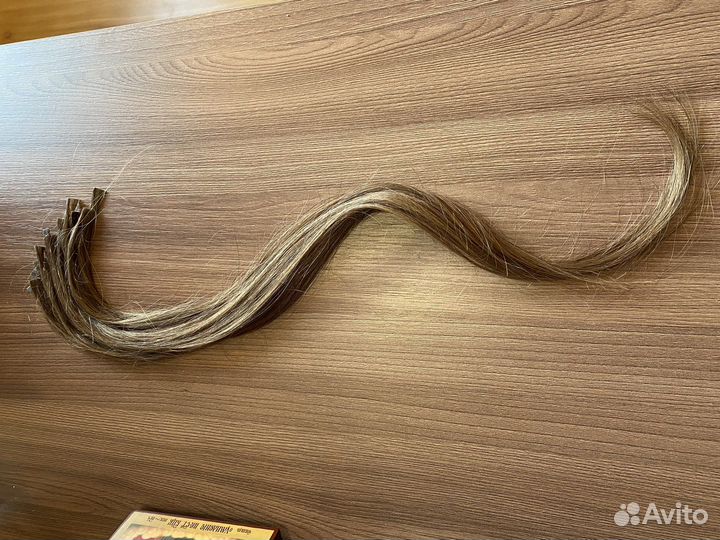 Натульные волосы на капсулах