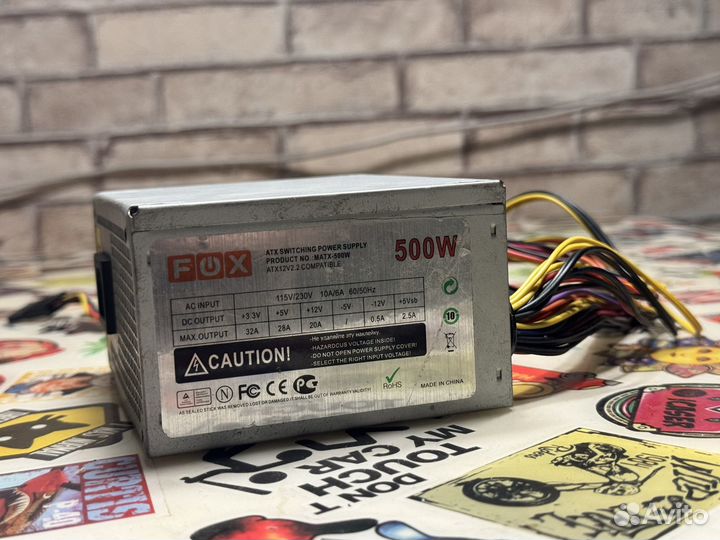 Блок питания SFX 500W FOX (24+4pin)