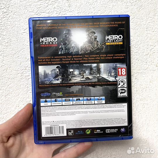 Metro Redux диск на ps4