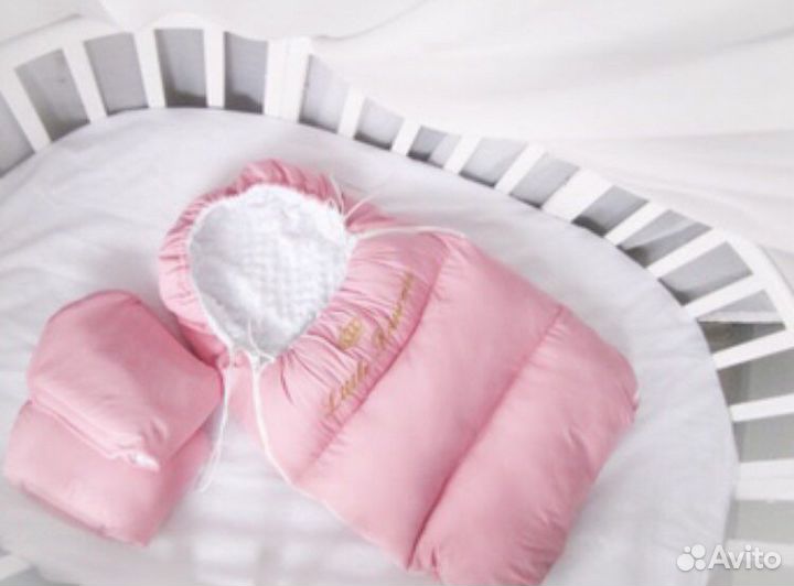 Теплый конверт в коляску для девочки