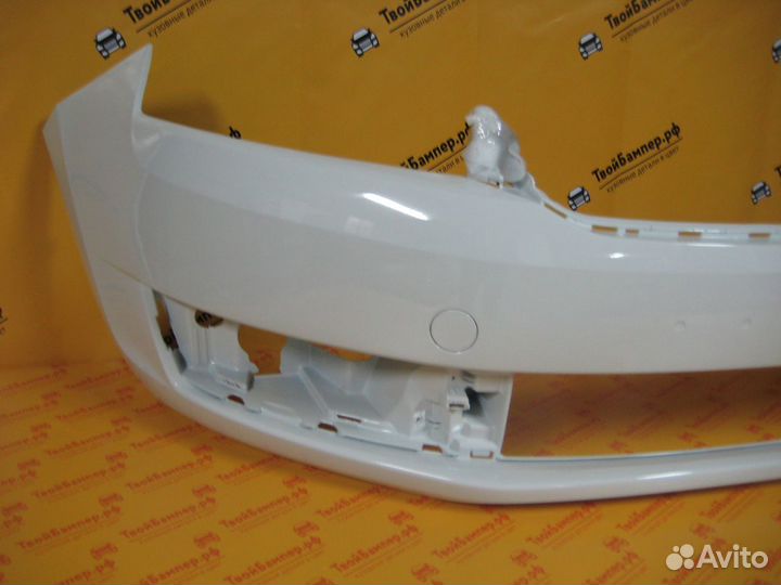 Бампер передний Skoda Rapid 2012- цвет Белый