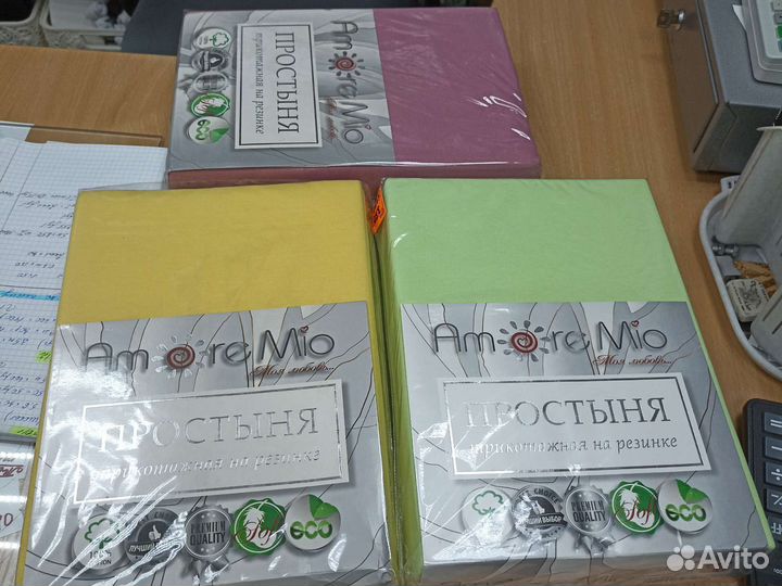 Простынь трикотажная на резинке