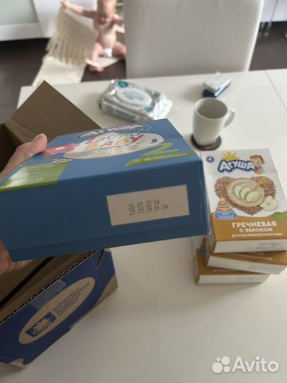 Пюре мясное + смесь агуша 2 ступень уже отправлен