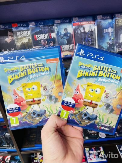 Spongebob battle bikini bottom Б/У PS4