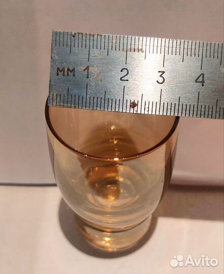Рюмка,стопка 50 мл,цветное стекло,2 набора (12 шт)