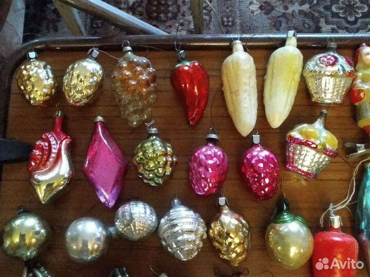 Елочные игрушки стекло