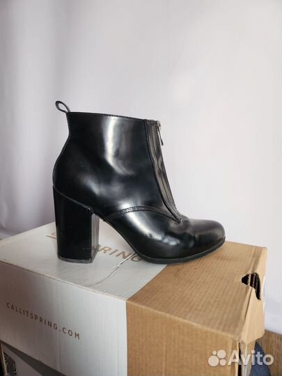 Ботильоны pull bear глянцевые