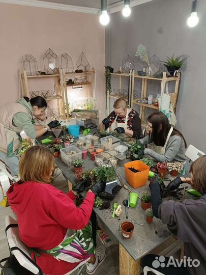 Групповые мастер-классы по флорариумам