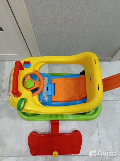 Машинка каталка толокар с ручкой