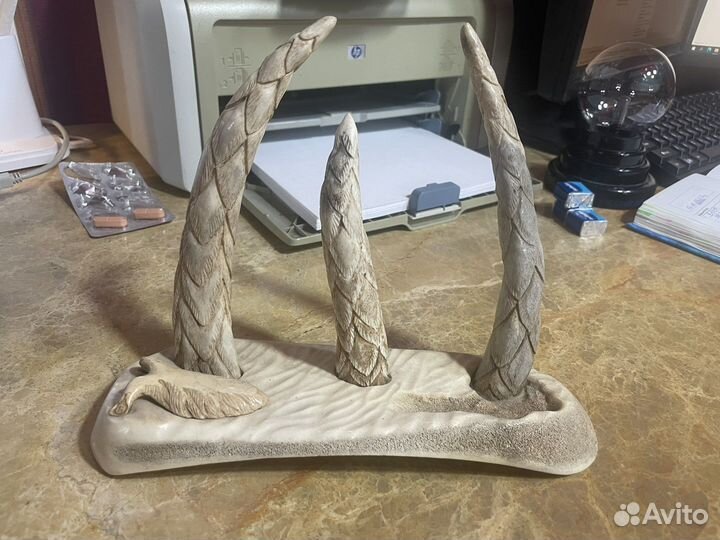 Нож кабан инкрустация кость мамонта