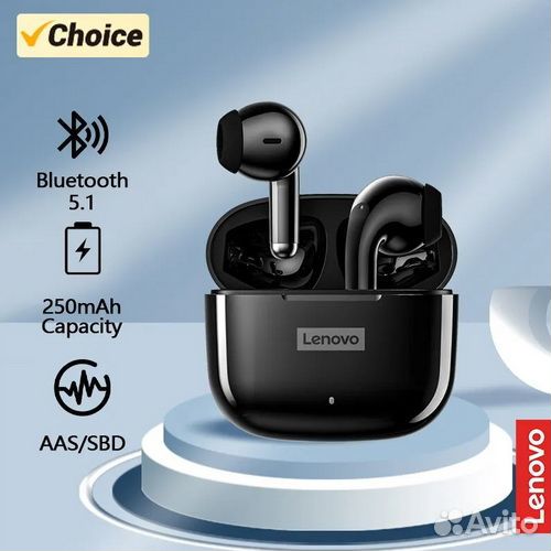 Беспроводные Bluetooth-наушники Lenovo LP40 Pro