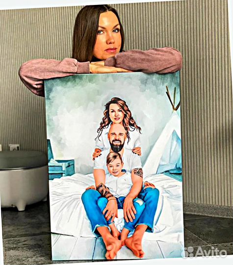 Портрет на холсте 120х80