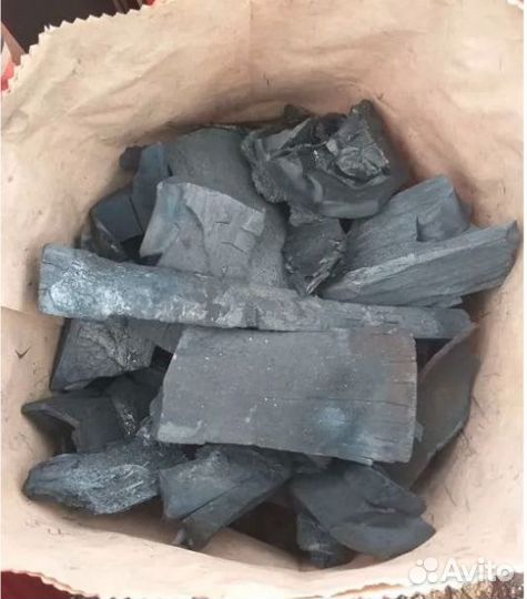 Березовый древесный уголь оптом в мешках по 3 кг