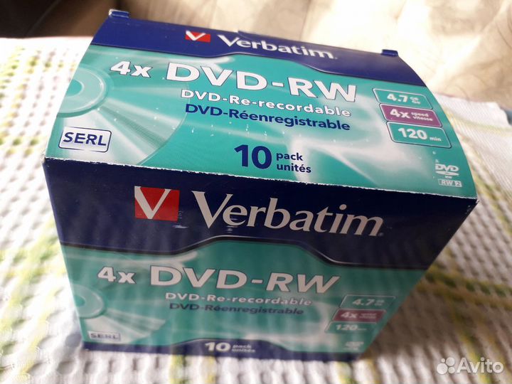 DVD-RW диски Новые