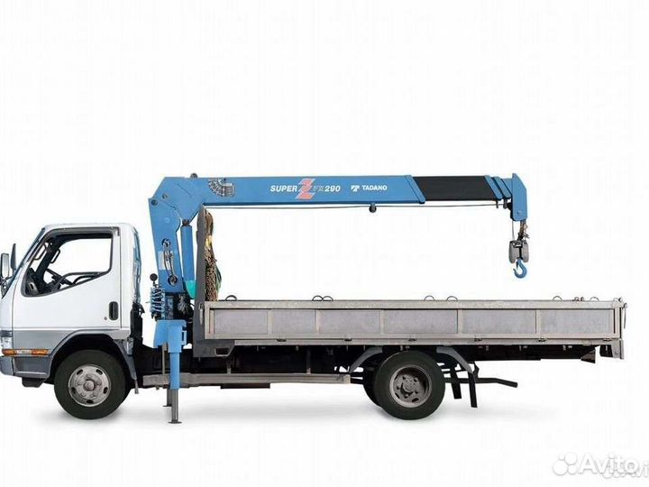 Аренда и услуги манипулятора, стрела 2 т, 8 м, борт 3.5 т, 4.3 м