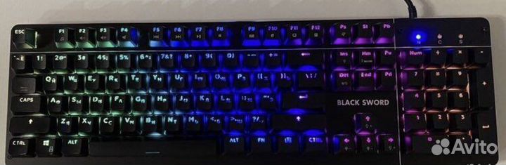 Игровая клавиатура механическая dexp sword rgb