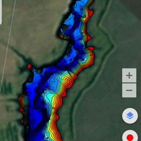 Карта глубин водоемов на телефон