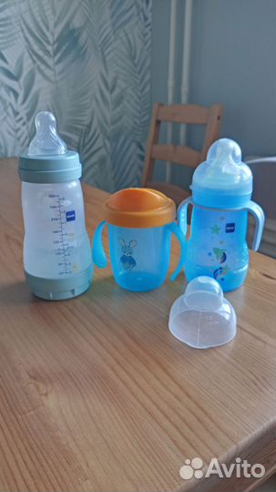 Бутылочка mom и поильники