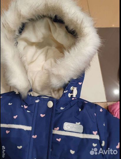 Зимний костюм для девочки 92