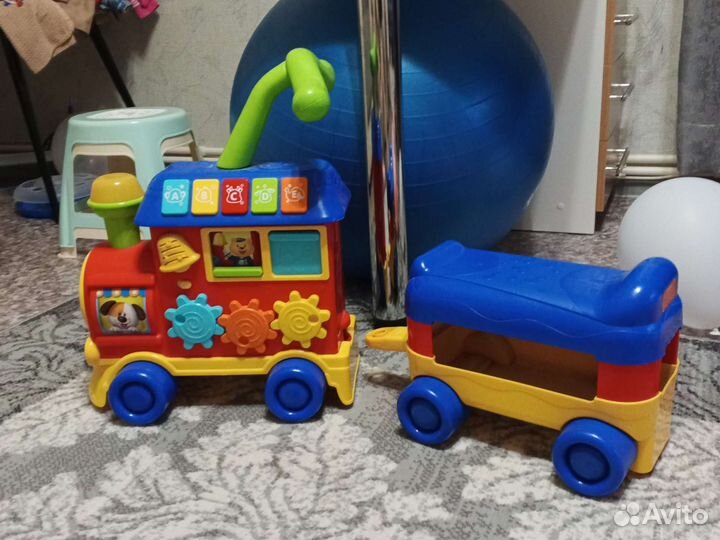 Паровозик Каталка пушкар